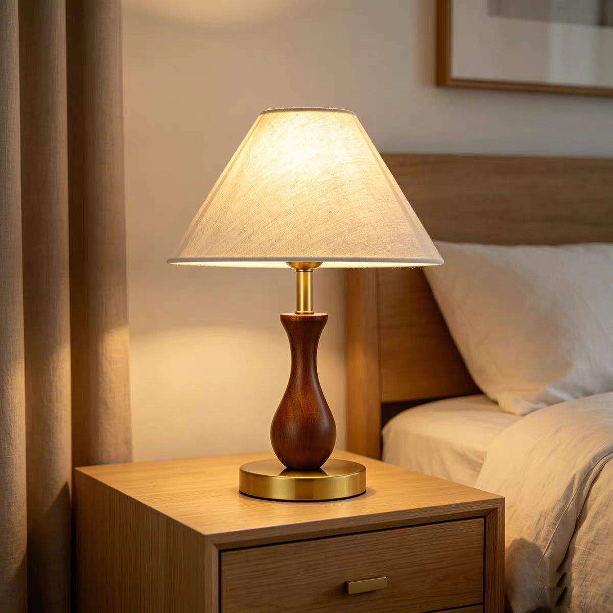 Modern Floral Accent Table Lamp