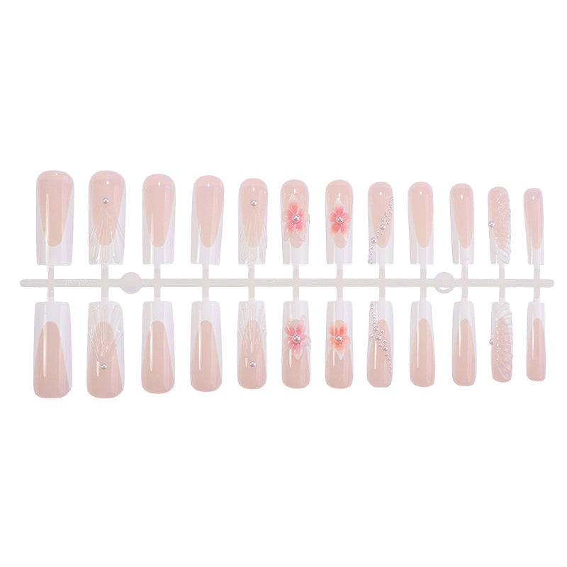 Floral Embellished Press-On Nail Set Acalora 1788495815