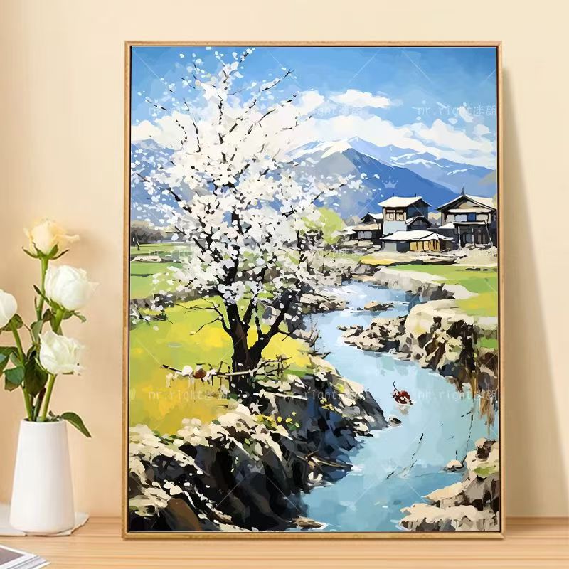 Mountain Landscape Canvas Art Print