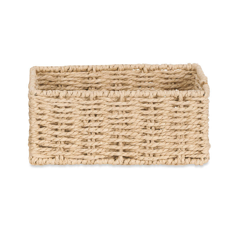 Rectangular Natural Woven Storage Basket Acalora