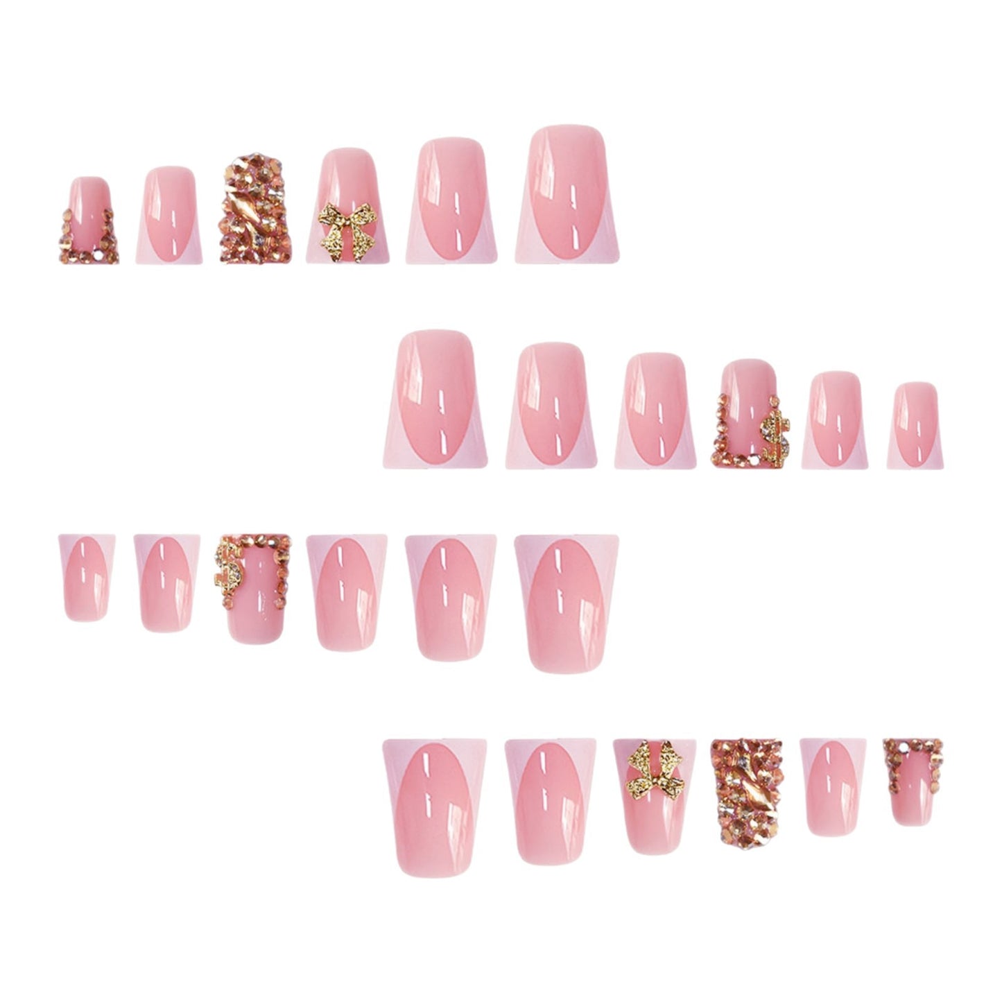 Decorative Crystal-Embellished Nail Art Acalora