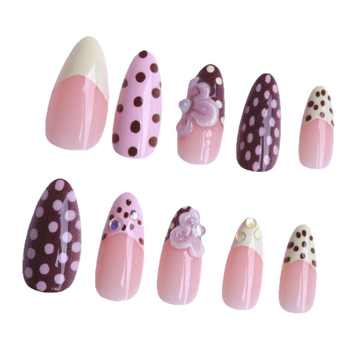 Decorative Press-On Nail Art Set Acalora