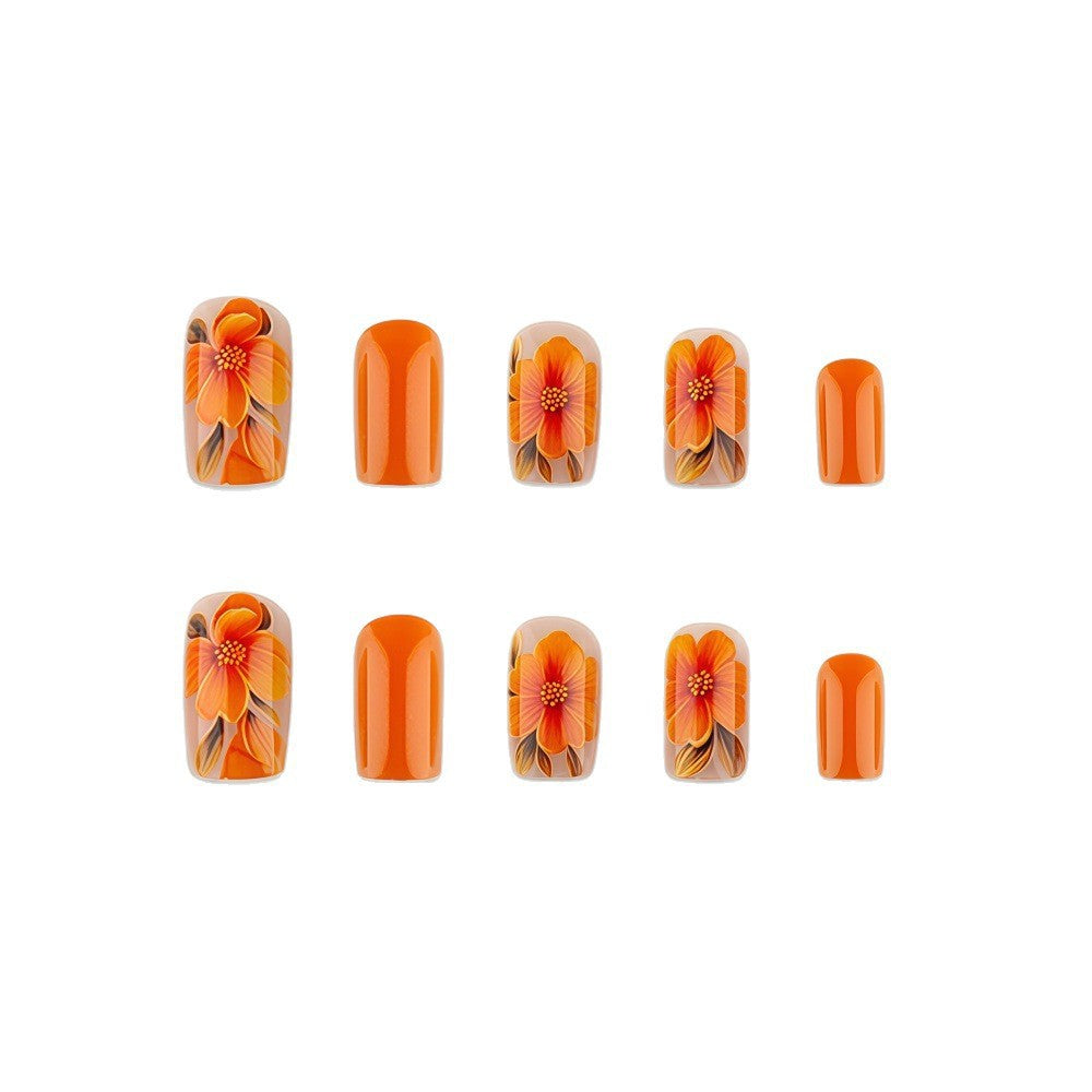Artificial nails with floral 3D design Acalora