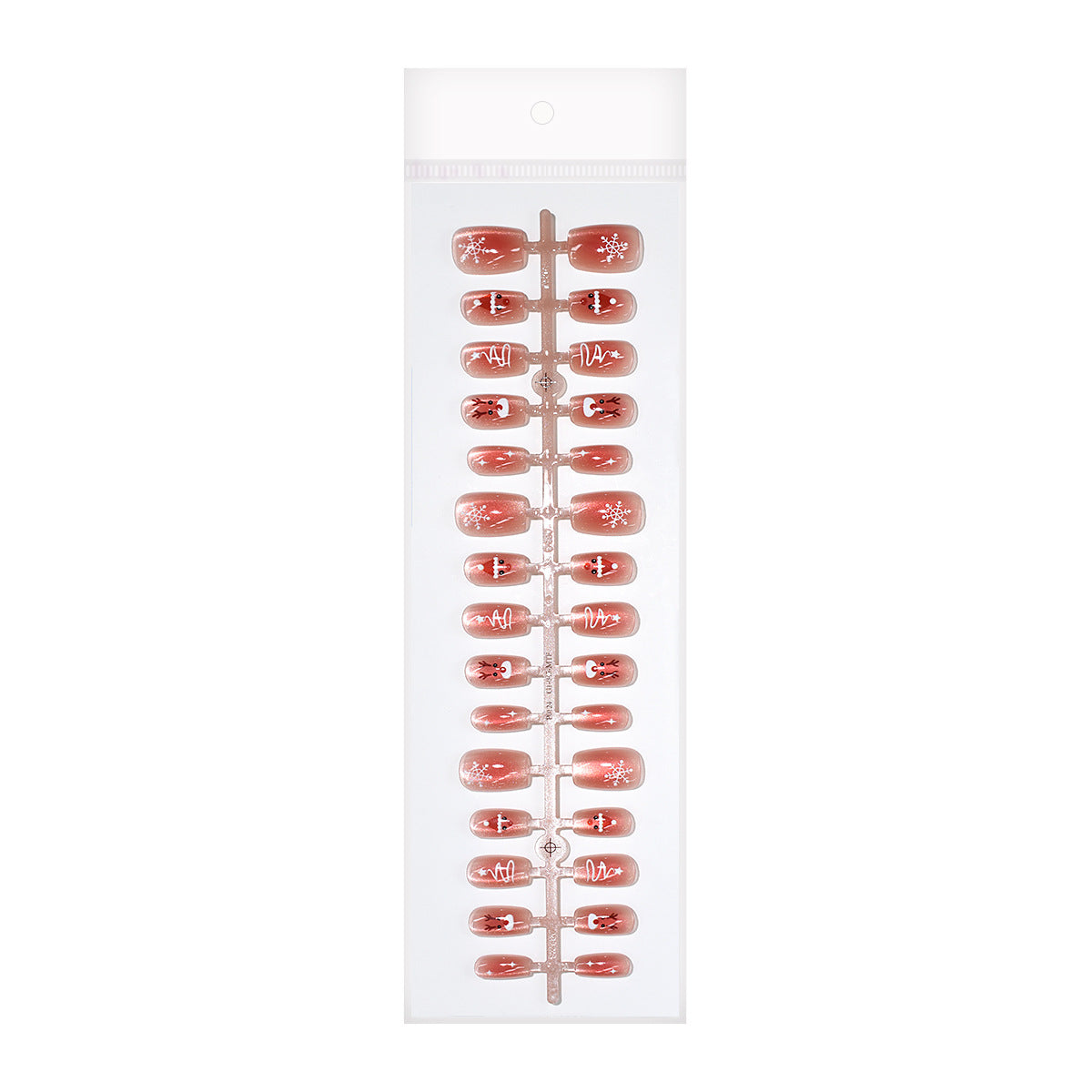 Holiday-Themed Press-On Nail Set Acalora