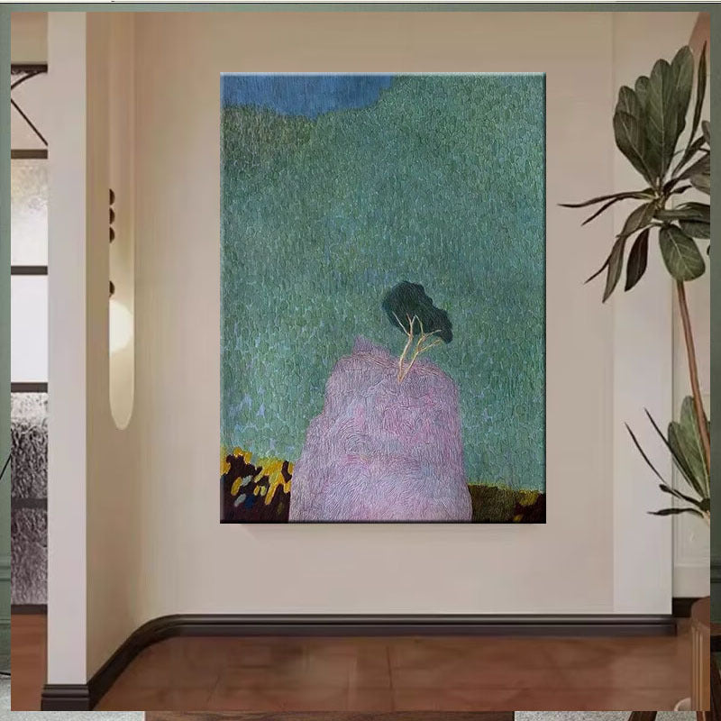 Textured Abstract Landscape Canvas Art