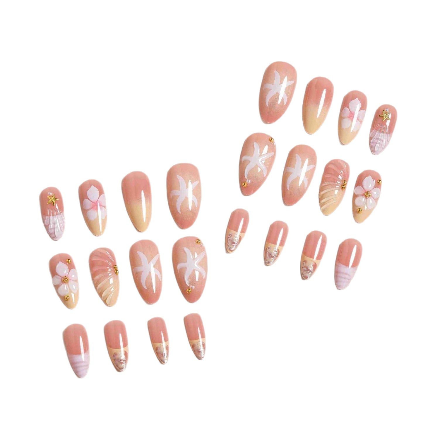 Premium Decorative Press-On Nail Set Acalora
