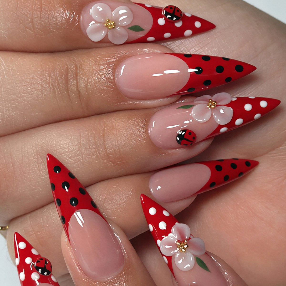 Elegant Floral Nail Art Design Acalora