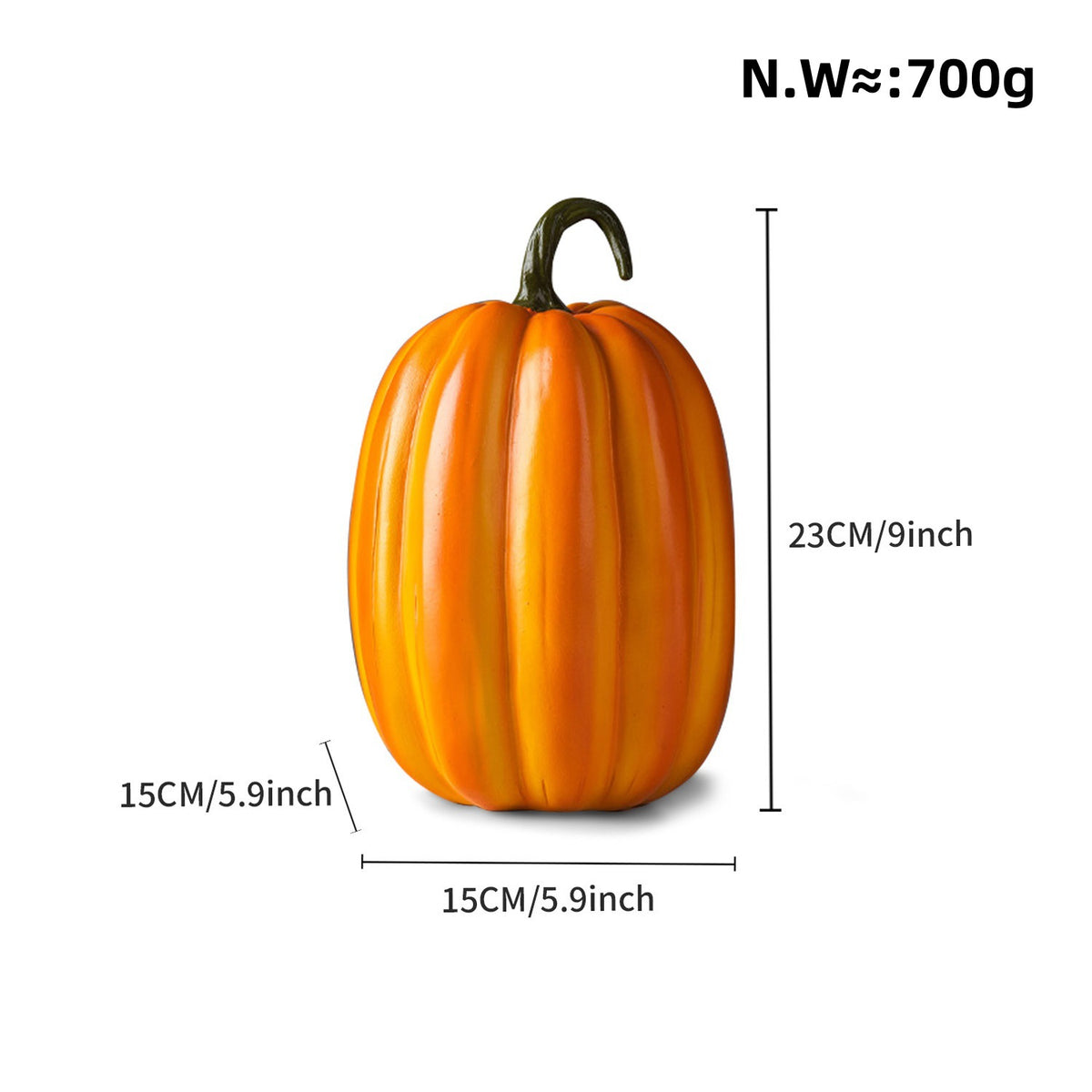 Decorative pumpkin figure as autumn probe Acalora