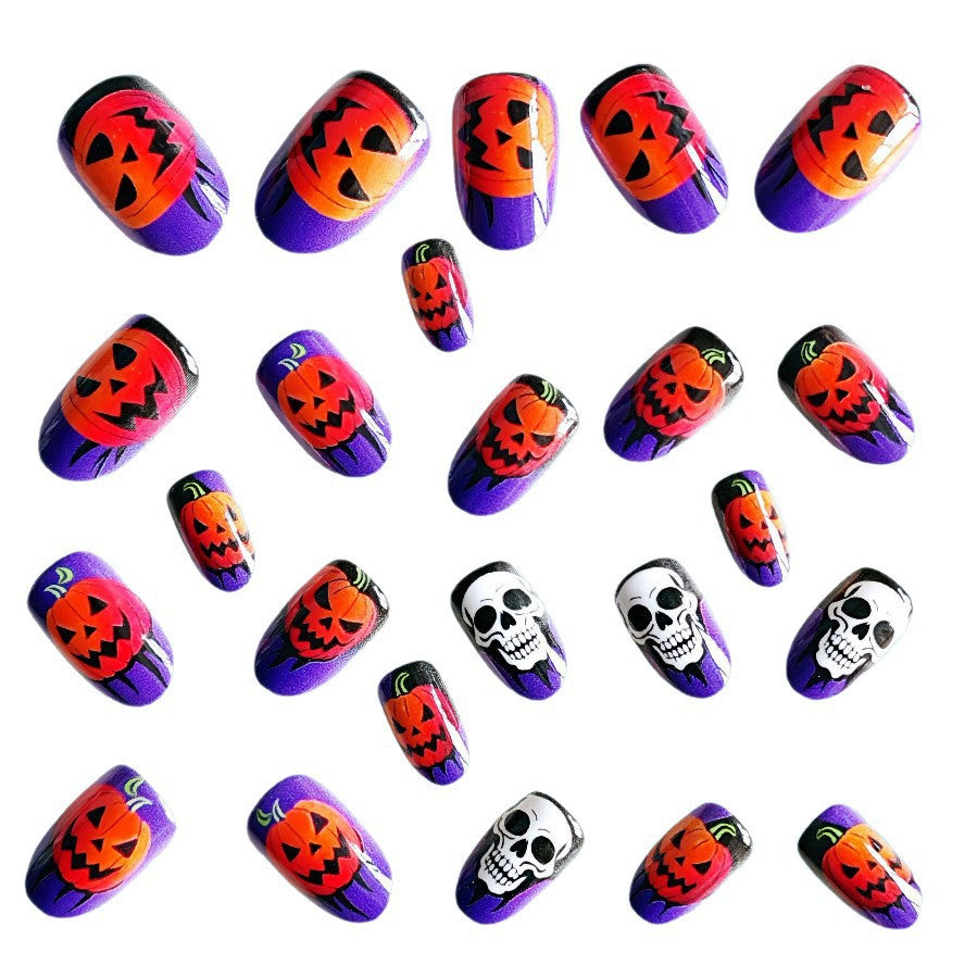 Acrylic nail set with Halloween motif Acalora