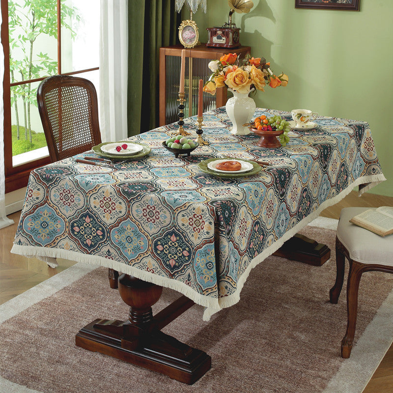 Elegant Patterned Tablecloth