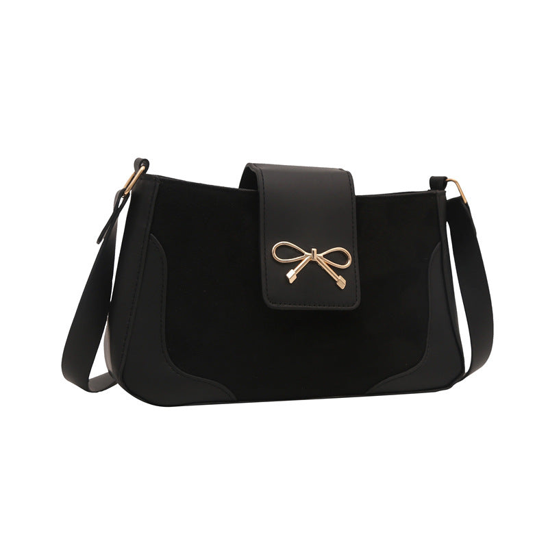 Stylish Faux Suede Handbag Acalora