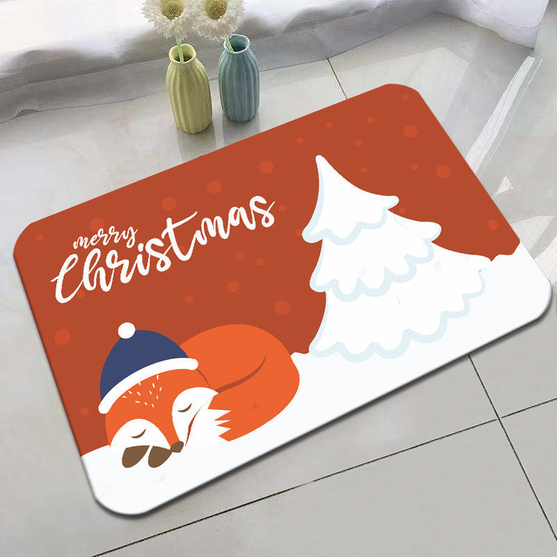 Festive Holiday-Themed Bath Mat