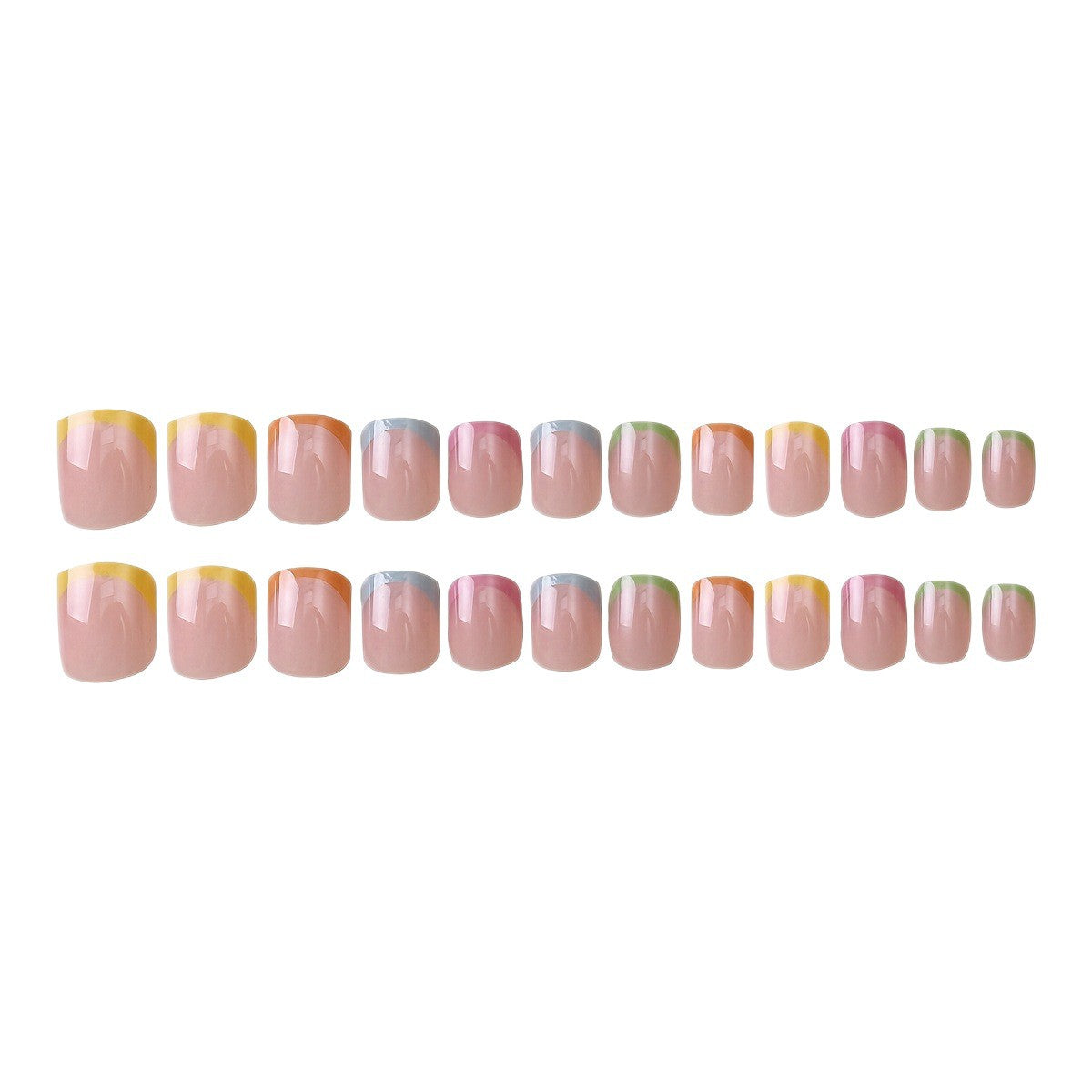 Artistic French Tip Nail Wrap Set Acalora