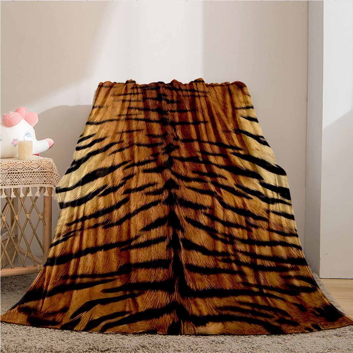 Animal Print Fleece Throw Blanket