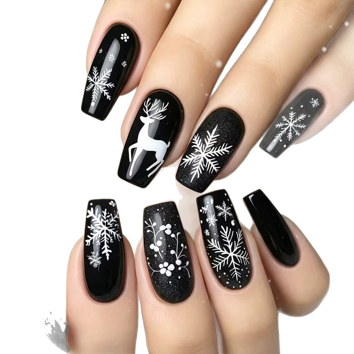 Winter-Themed 3D Nail Art Acalora