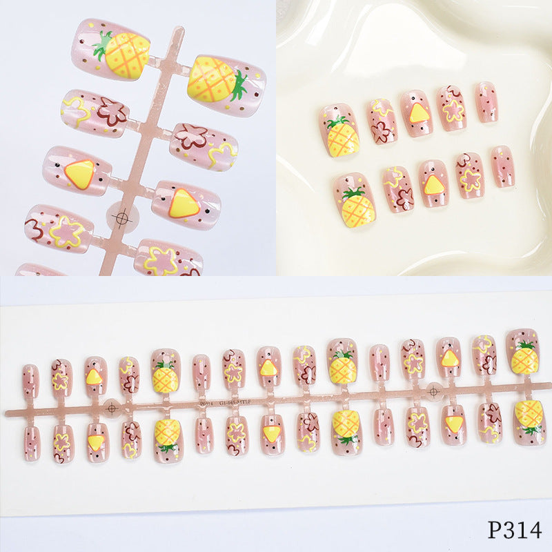 Artistic Floral Design Press-On Nails Acalora