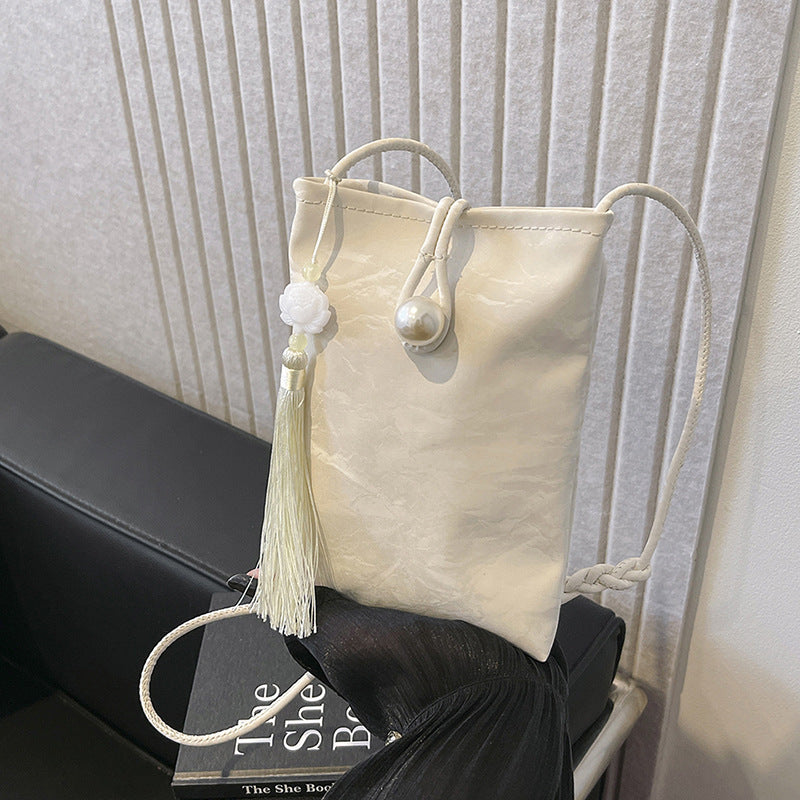 Elegant Textured Mini Crossbody Bag Acalora