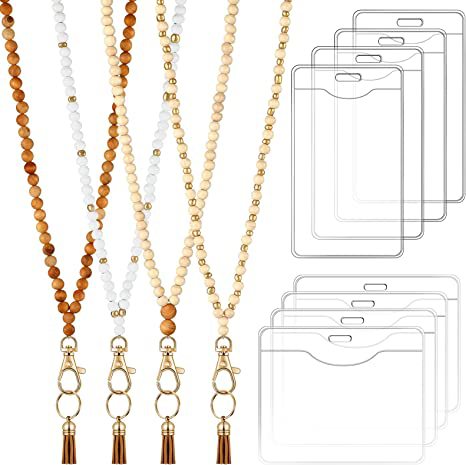 Beaded ID Holder Lanyard Acalora