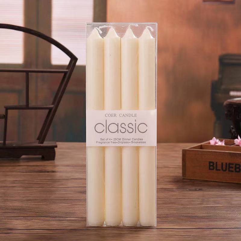 Modern Minimalist Taper Candle Holder Set with Polished Metal Finish Acalora