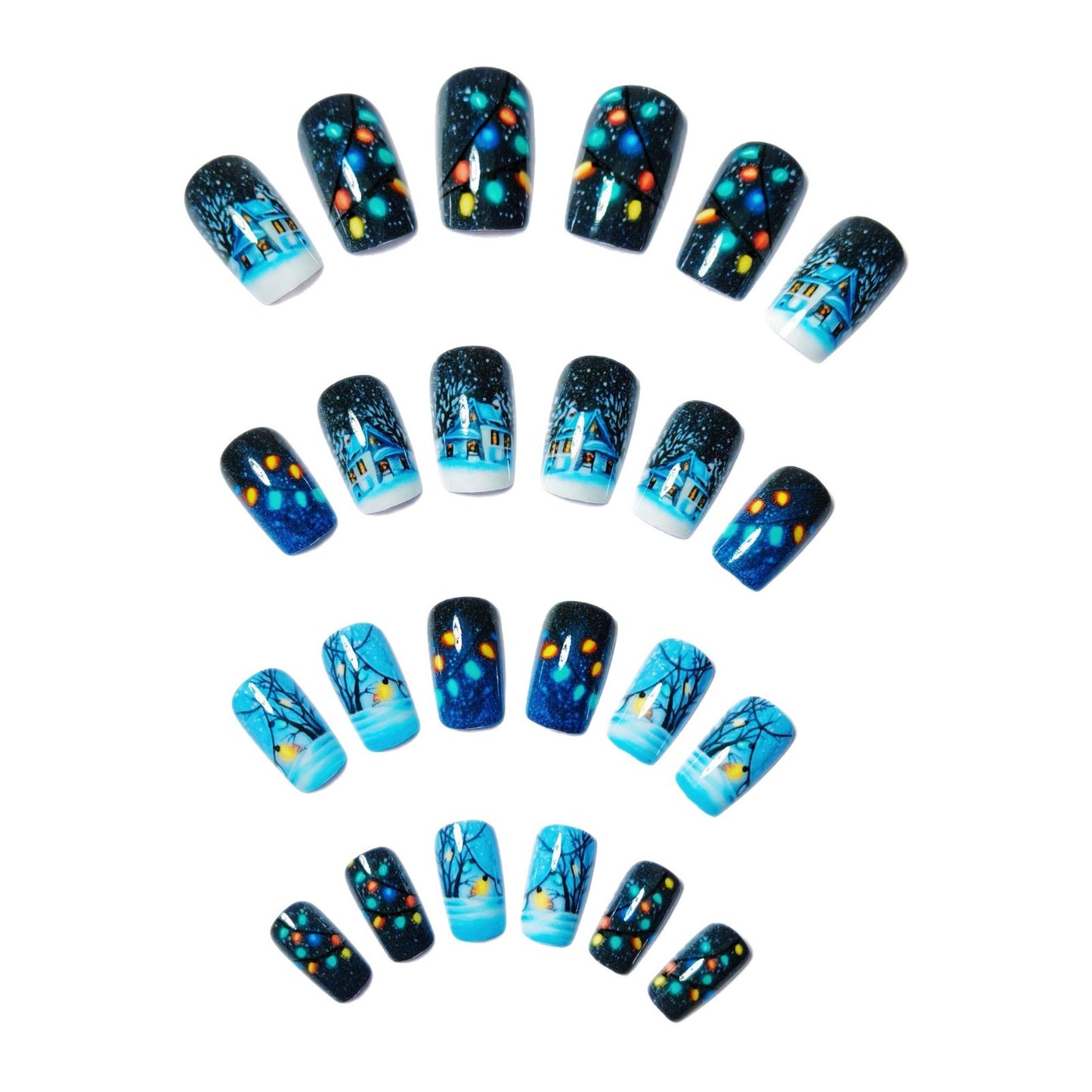 Seasonal Winter Wonderland Nail Art Acalora