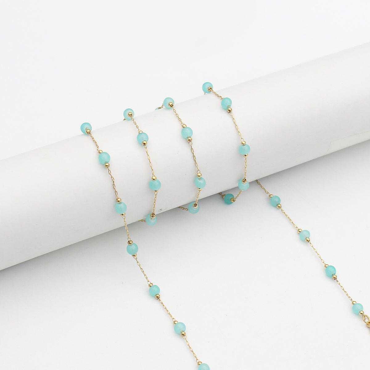 Elegant Beaded Eyewear Retainer Chain Acalora