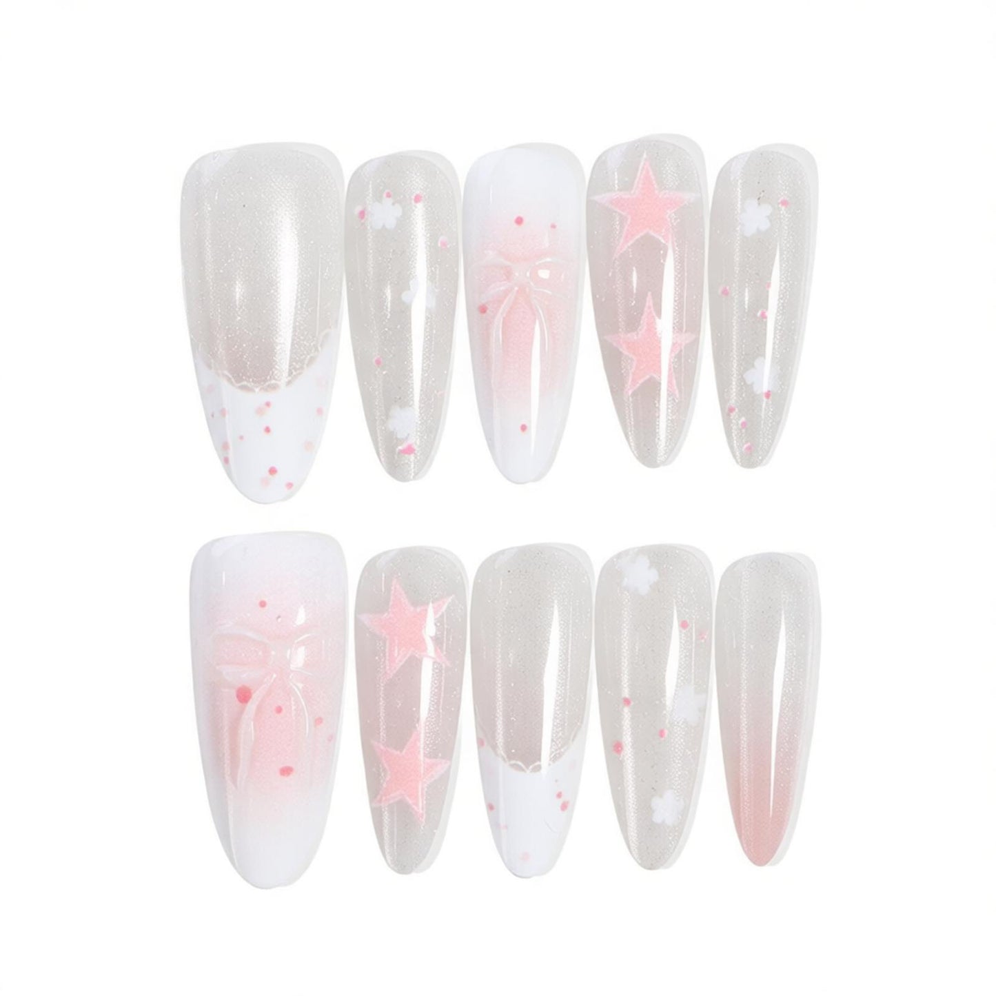 Premium Press-On Nail Art Set Acalora