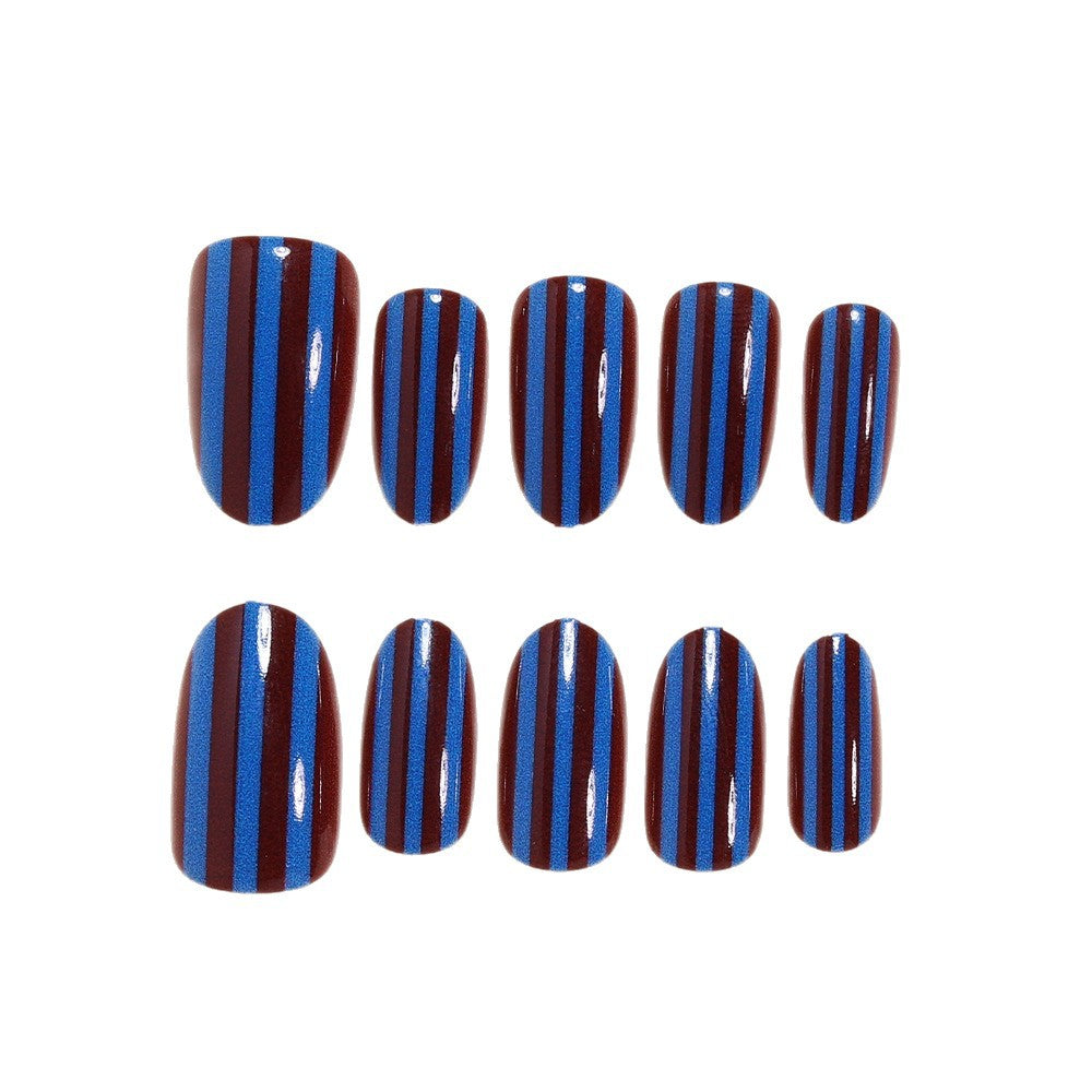Stylish Striped Nail Wraps Acalora