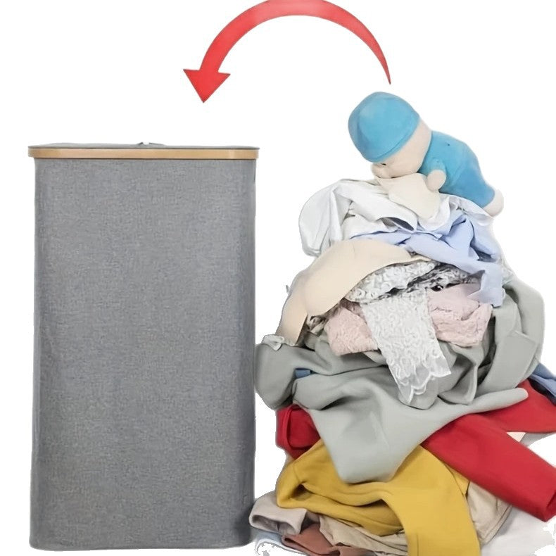 Elegant laundry bin with removable lid and inner bag Acalora