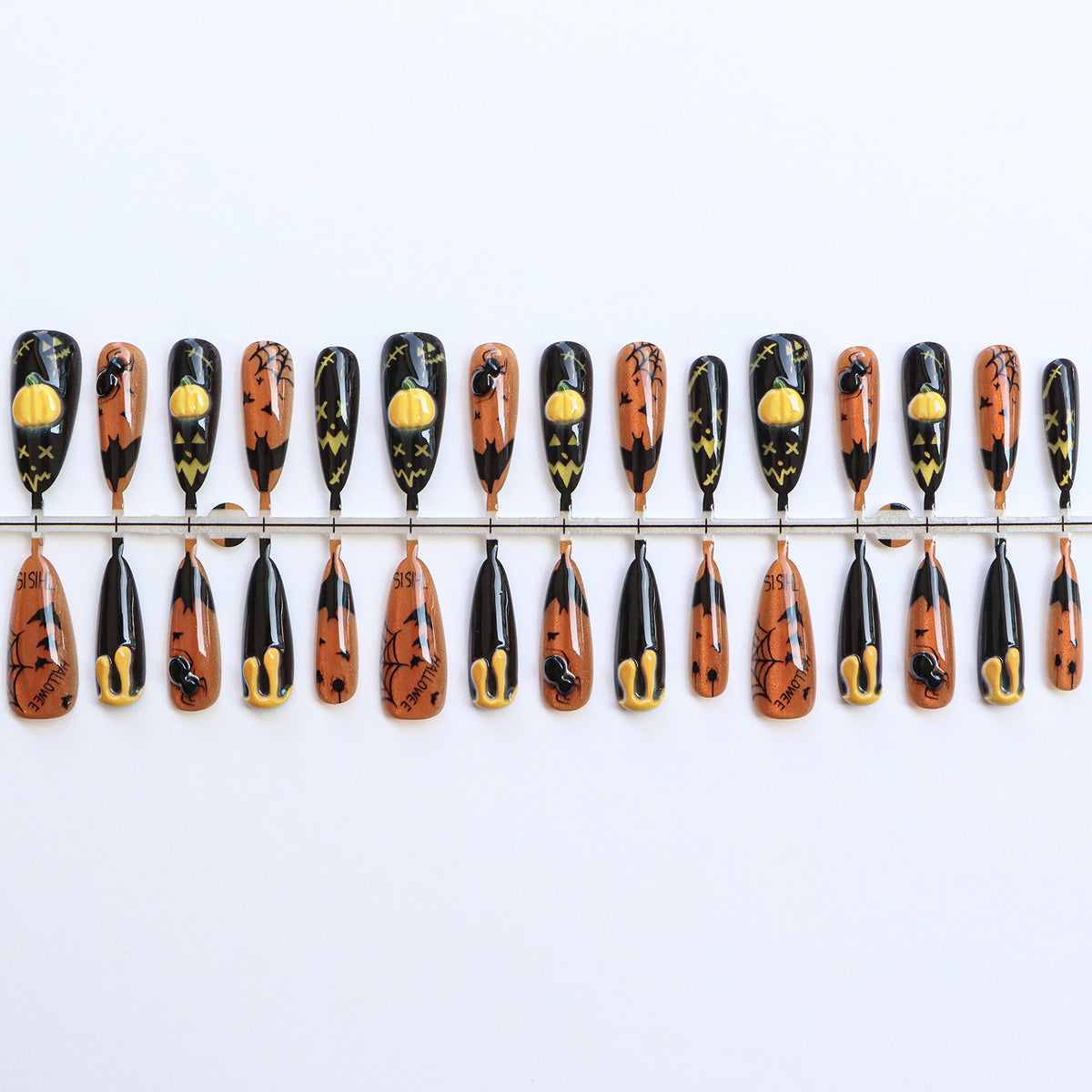 Thematic Halloween Press-On Nails Acalora