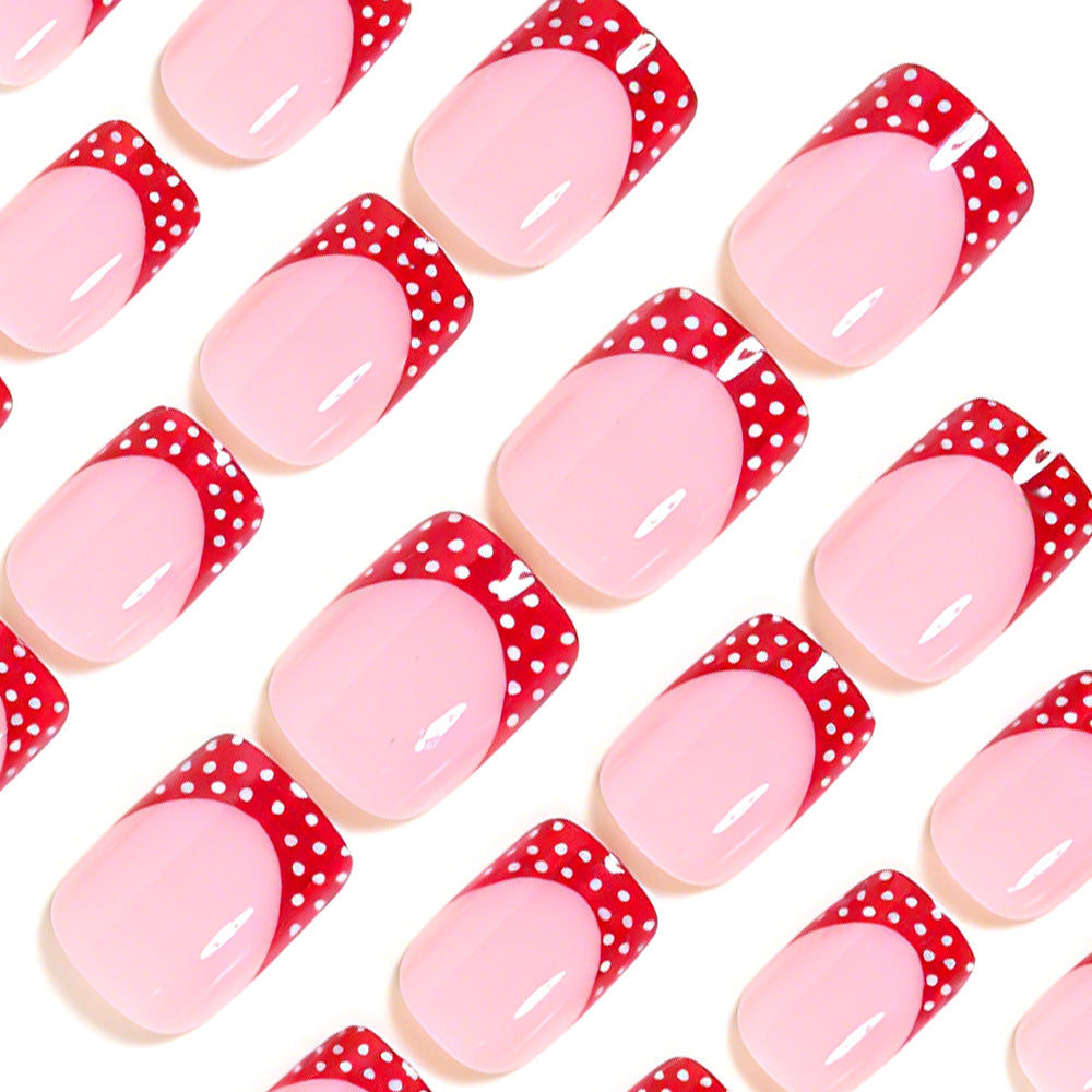 Decorative French Tip Nail Art Design Acalora