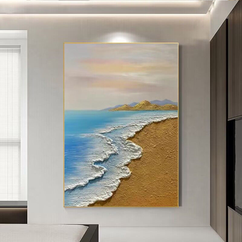 Coastal Beach Landscape Canvas Art