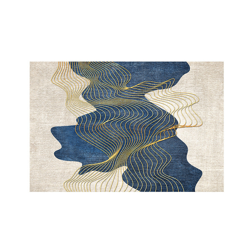 Modern Abstract Leaf Design Area Rug Acalora