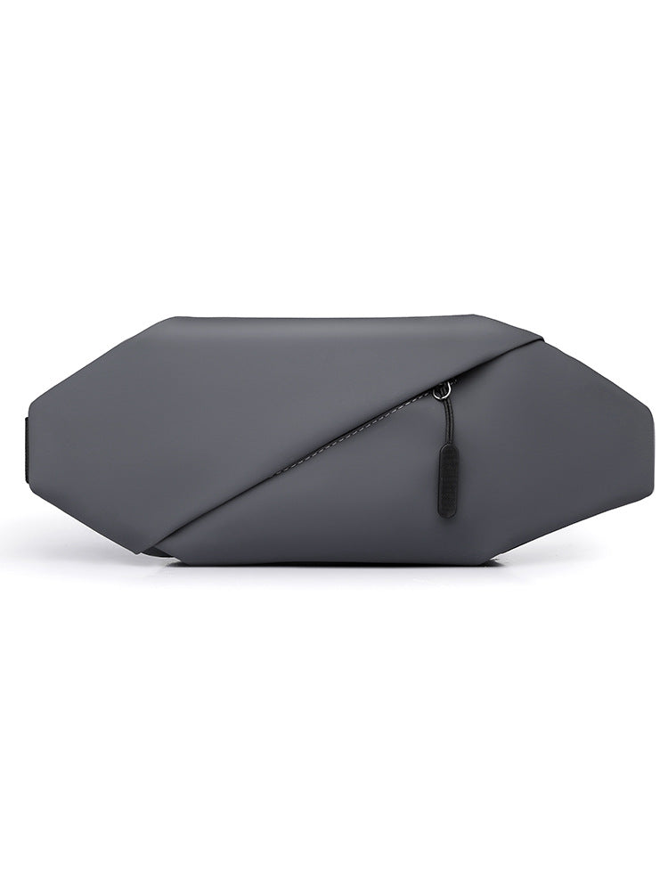 Modern Structured Leather Sling Bag Acalora