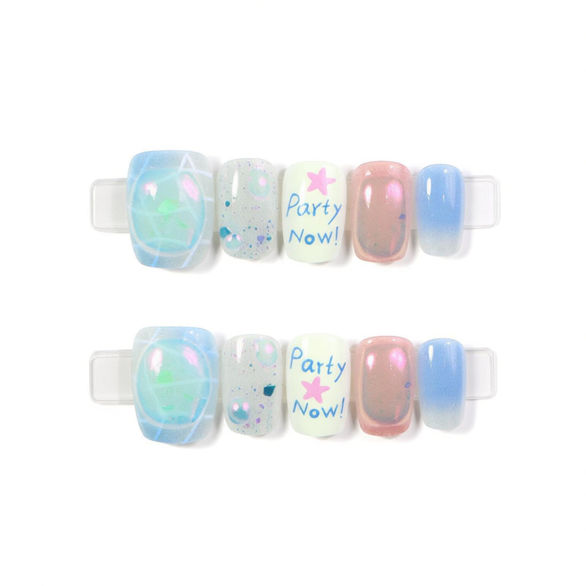 Creative Party-Themed Press-On Nail Set Acalora