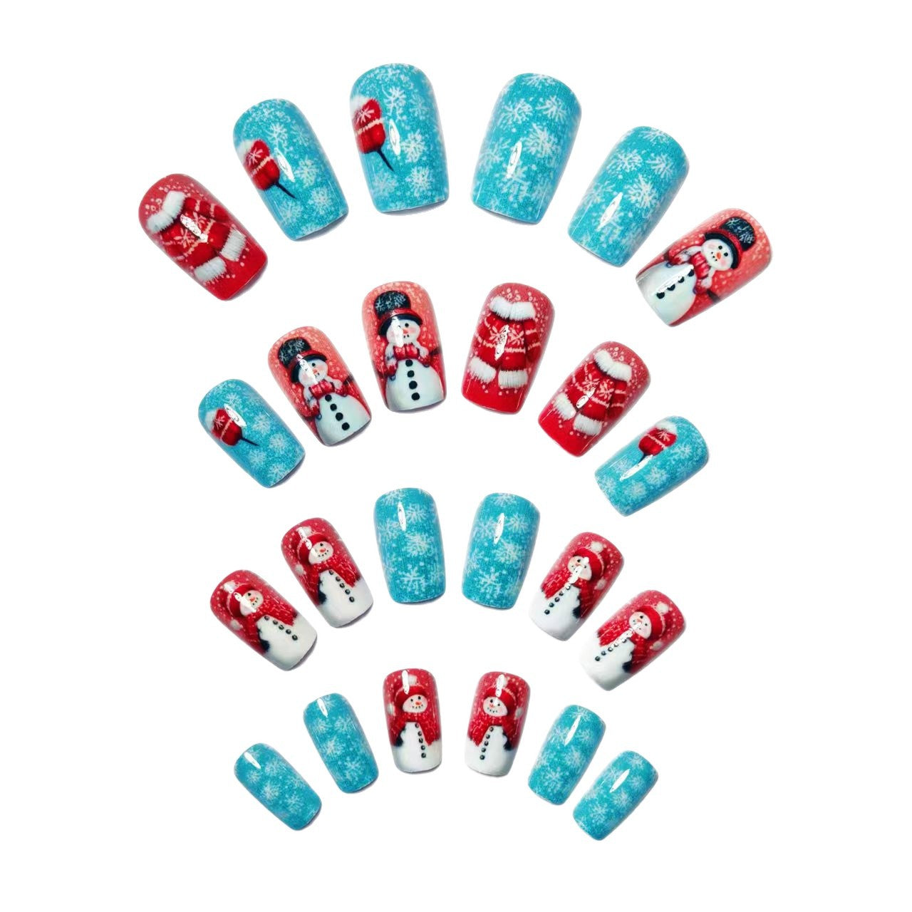 Festive Winter Wonderland Nail Art Acalora