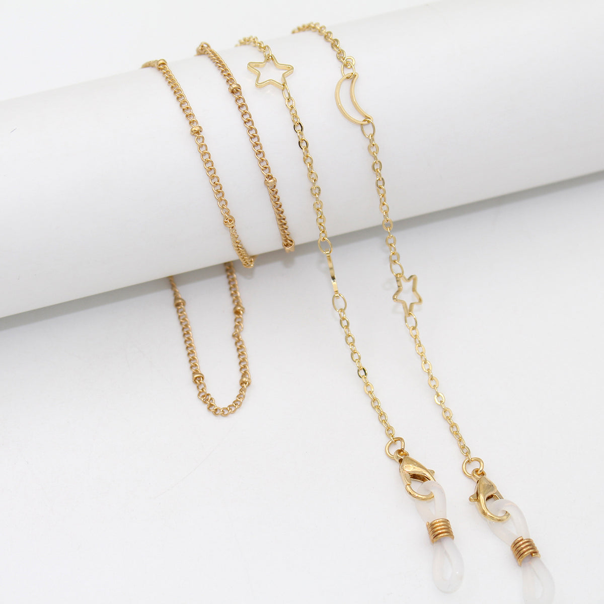 Elegant Star-Linked Eyewear Chain Acalora