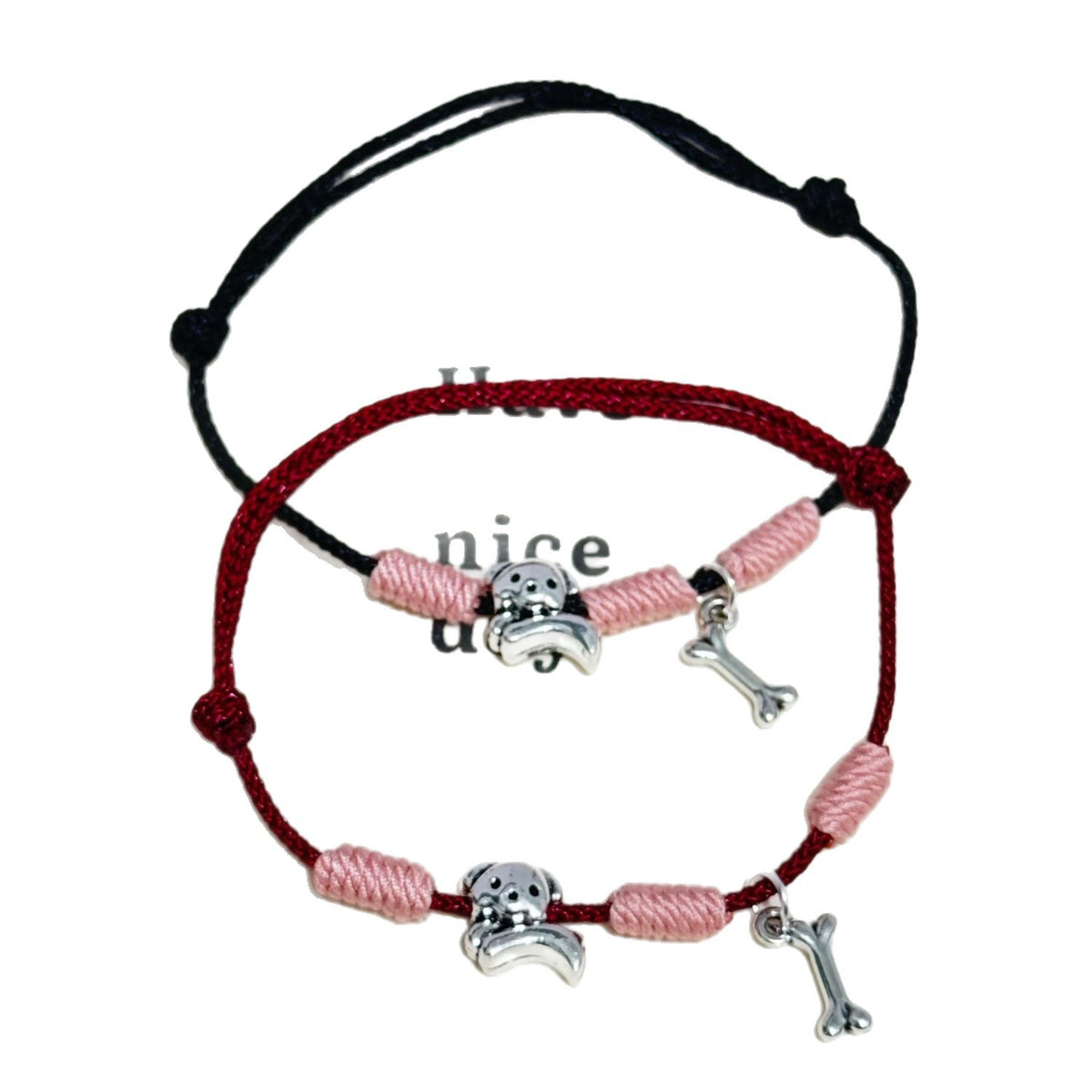 Adjustable Dog Theme Charm Bracelet Acalora