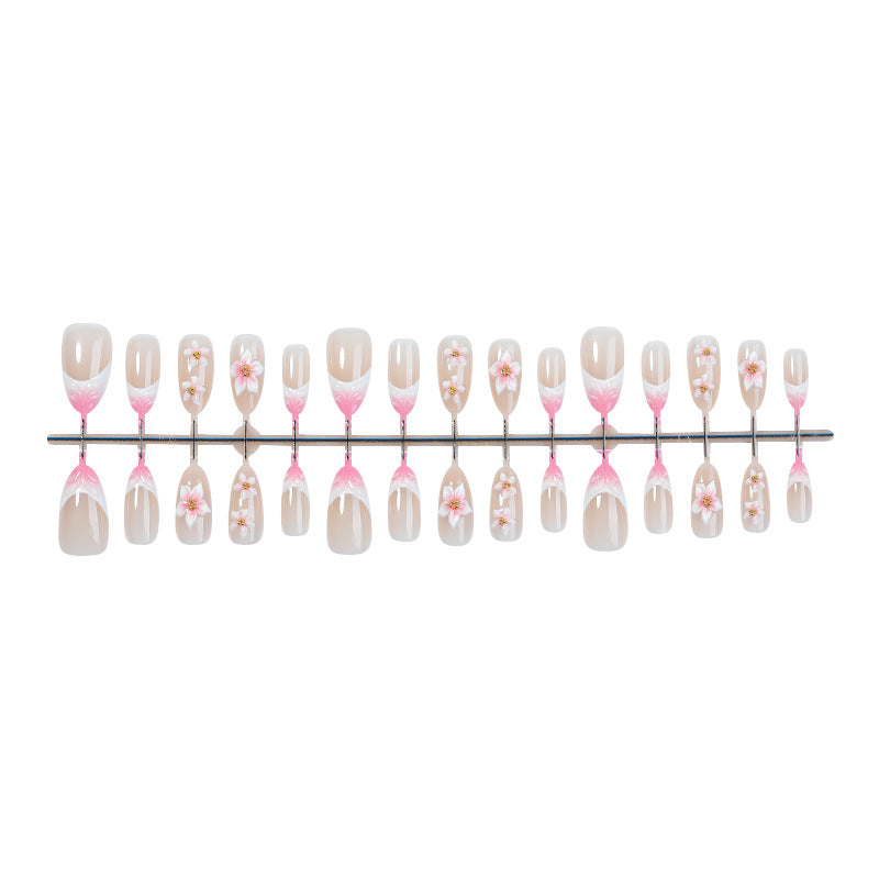 Floral Design Press-On Nail Set Acalora
