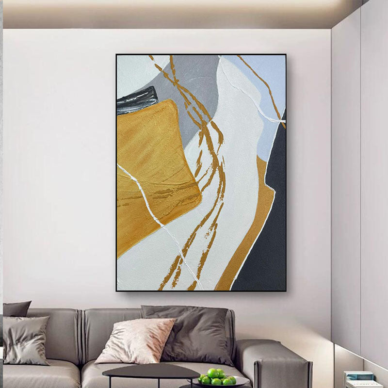 Modern Abstract Canvas Art Piece