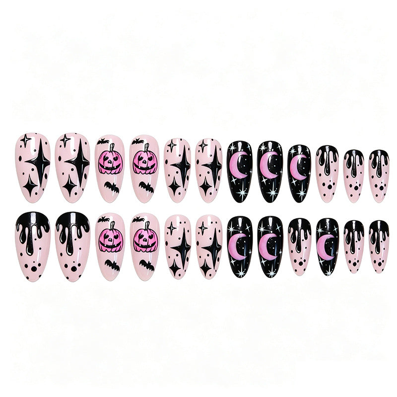 Creative Nail Art Set with Halloween Motif and Charming Designs Acalora