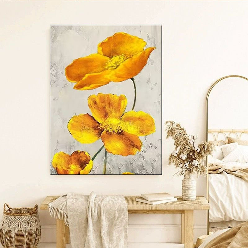 Floral Textured Wall Art Decor