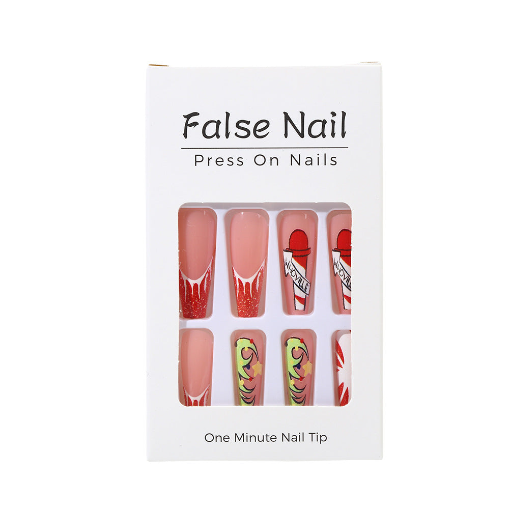 Creative Nail Art Set with Festive Christmas Motifs Acalora