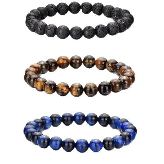 Natural Stone Beaded Bracelet Set Acalora