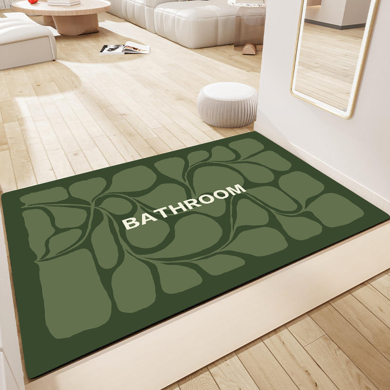 Decorative Floral Bathroom Mat Acalora