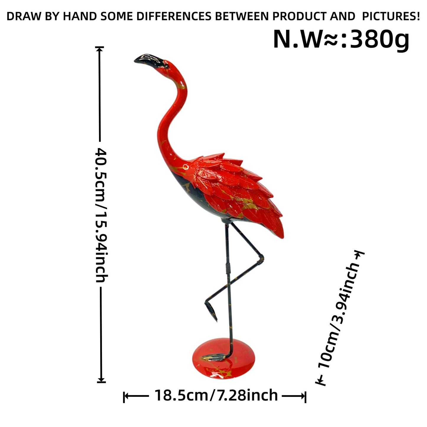 Artistically designed Flamingo sculpture Acalora