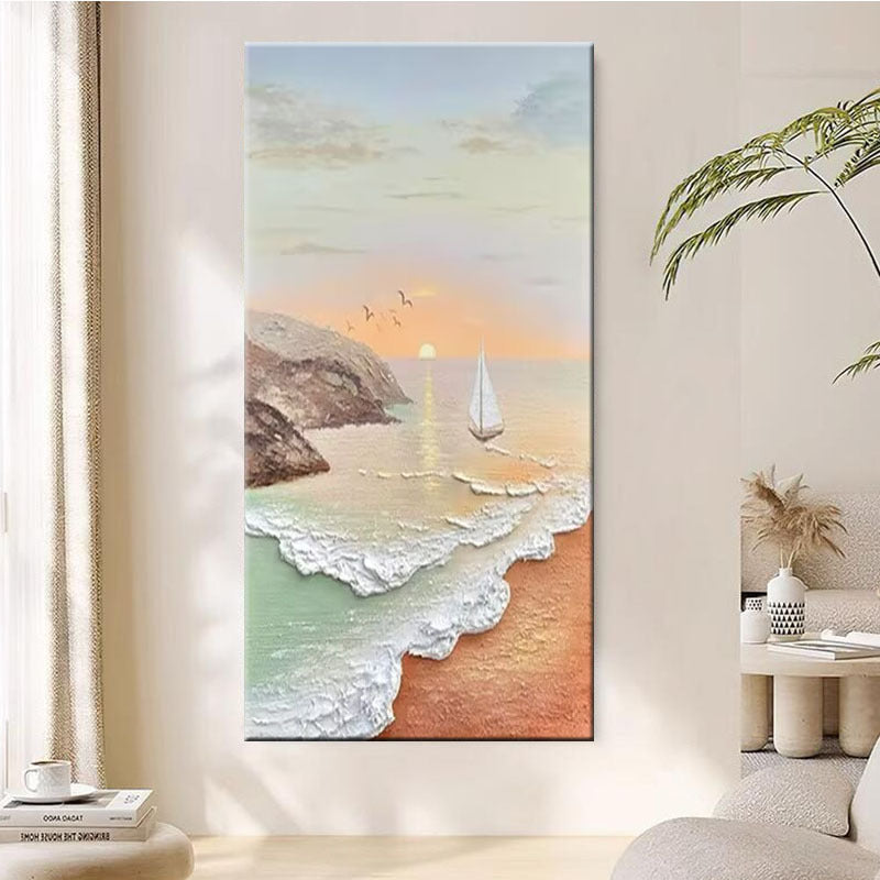 Seascape Textured Canvas Artwork