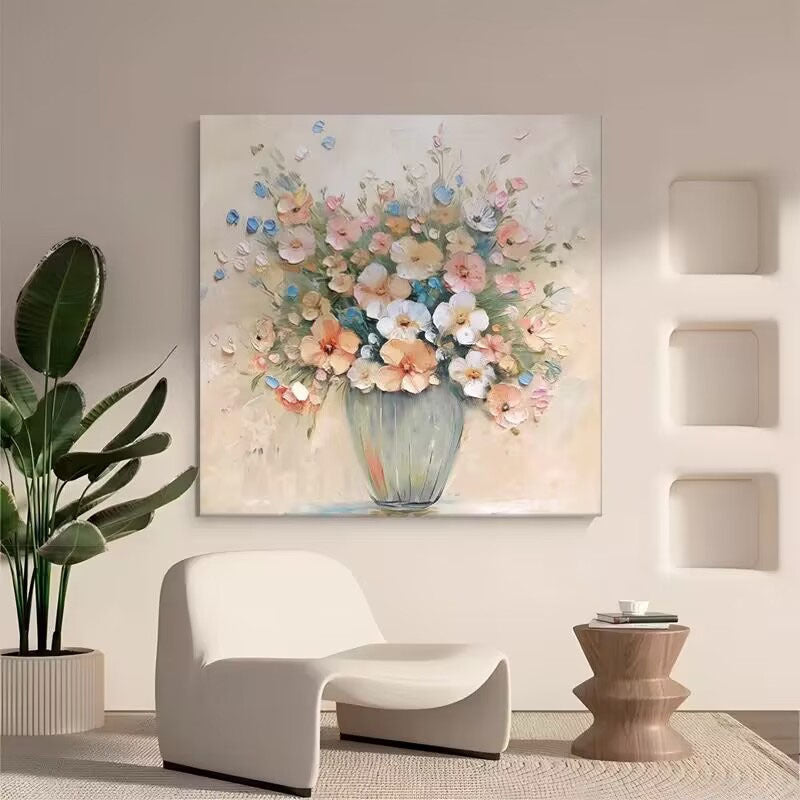 Floral Acrylic Canvas Wall Art