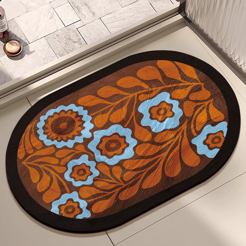 Floral Print Area Rug Acalora