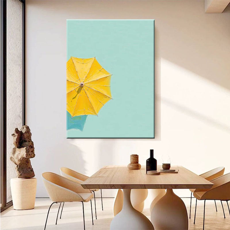 Summer Beach Umbrella Art Print
