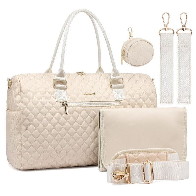 Sophisticated Quilted Travel Tote Set Acalora